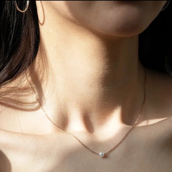 ⚜️[𝟯/$𝟭𝟴]⚜️NEW Tiny Pearl Stainless Steel Necklace - Picture 8 of 15